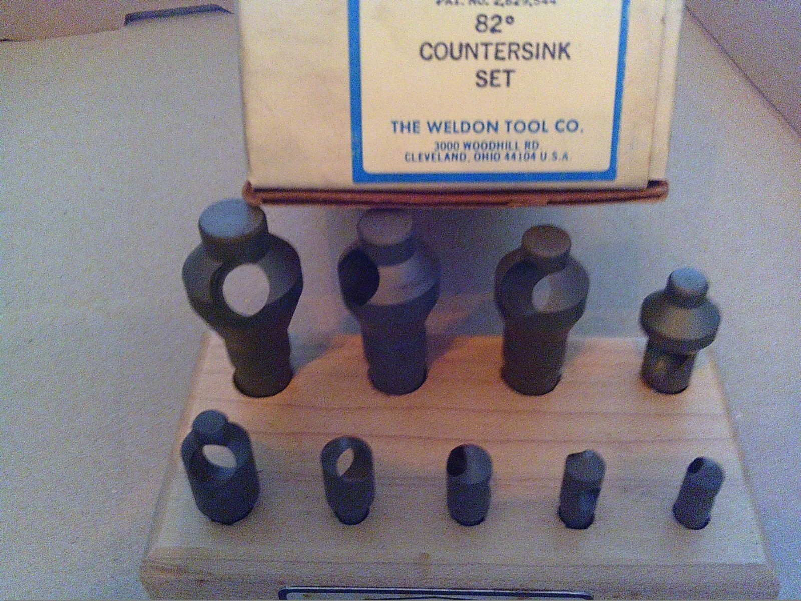 Weldon 82 Degree 9 Piece Countersink Set Made In USA