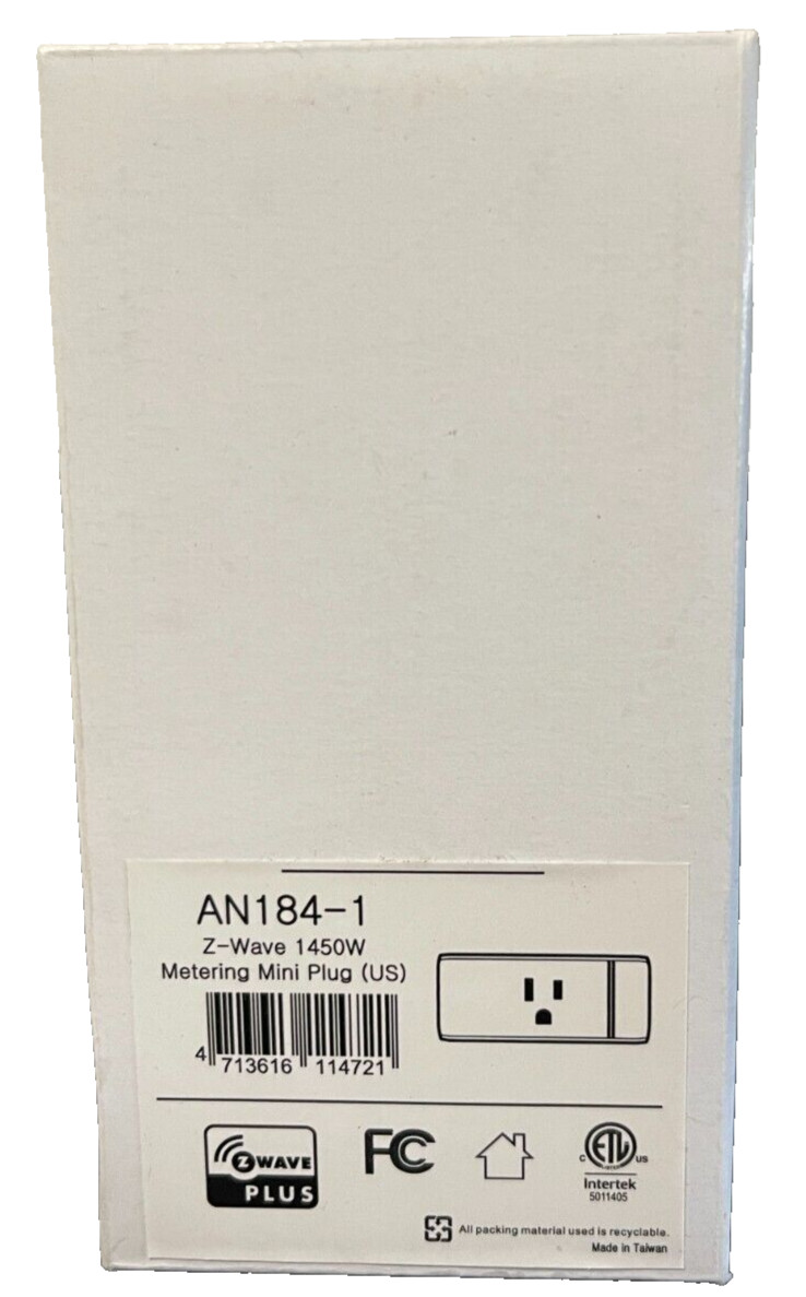 Brand New Everspring AN184-1 Z-Wave Mini Plug With Metering