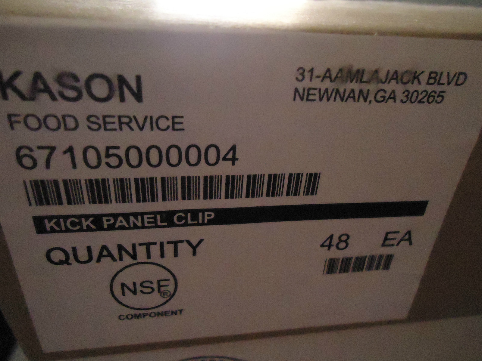 Kason # 67105000004 Kick Service Clip ***Box of 48*** (NEW)