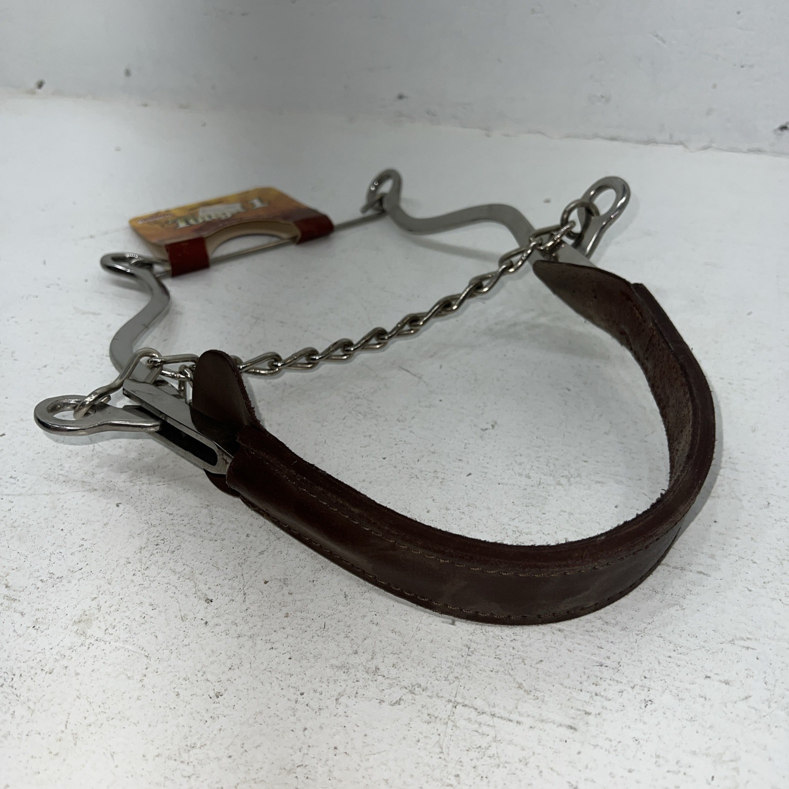 New Tough 1 SS Leather Covered Cable Hackamore #25102 BB-504