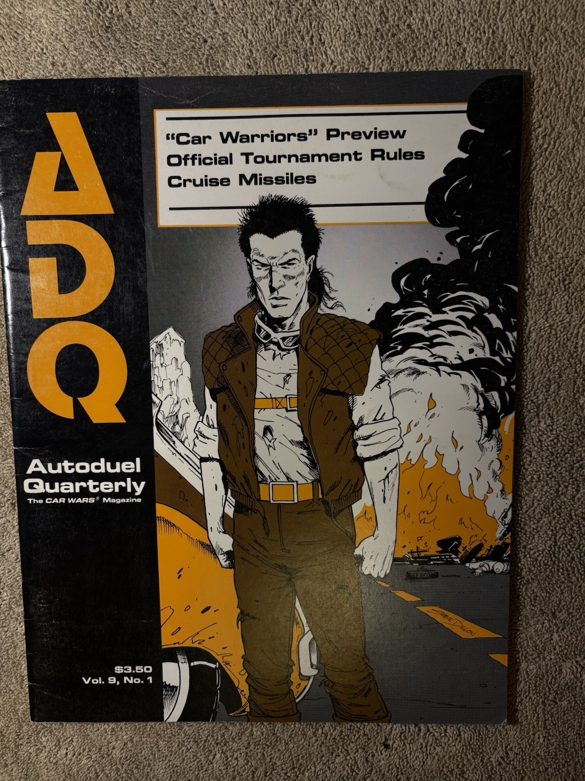 ADQ Autoduel Quarterly Steve Jackson Games Vol.9 No.1 Car Wars Magazine RPG 1991