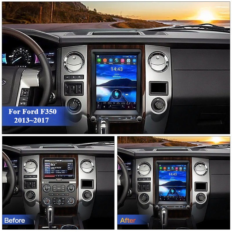 12.1" For Ford F350 2013-2017 Car GPS Radio Navigation Stereo 2+32GB Carplay