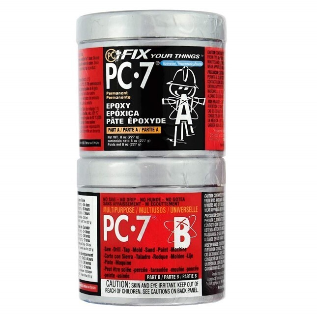 PC-7 Epoxy Heavy Duty Adhesive Paste Two-Part 1/2lb In Two Cans Multi-Purpose