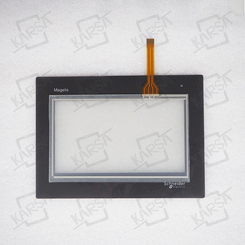 HMIGXU3500 Touch Screen for HMIGXU3512 Panel Glass with Protective Film Overlay