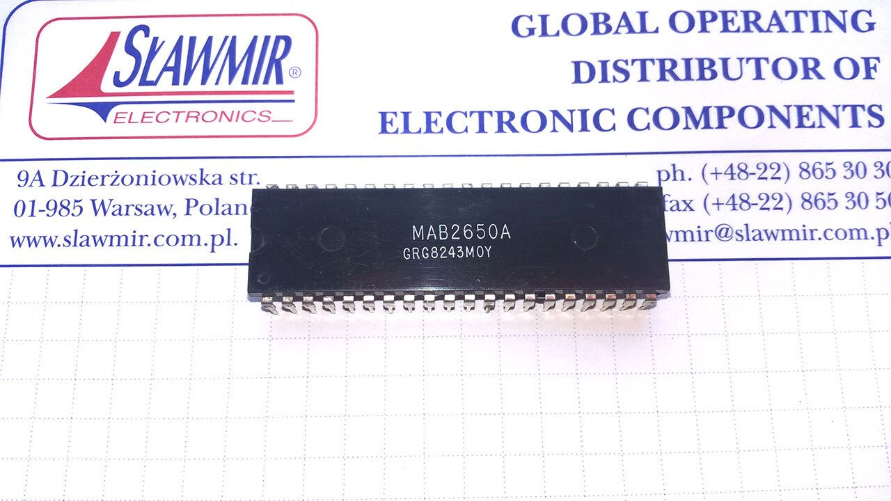 Philips MAB2650A (Signetics 2650A) 8-bit microprocessor 1.25MHz DIP40 Vintage