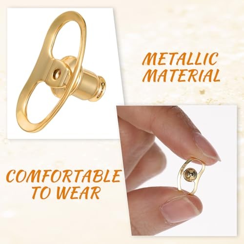 Earring Lifters Backs, 8 Pcs Earring Backs for Droopy Ears Locking Earrings