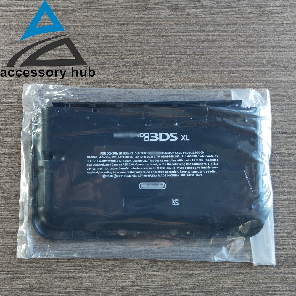 Front & Back Housing Shell Cover Case Replace For Nintendo 3DS XL/LL Old Black