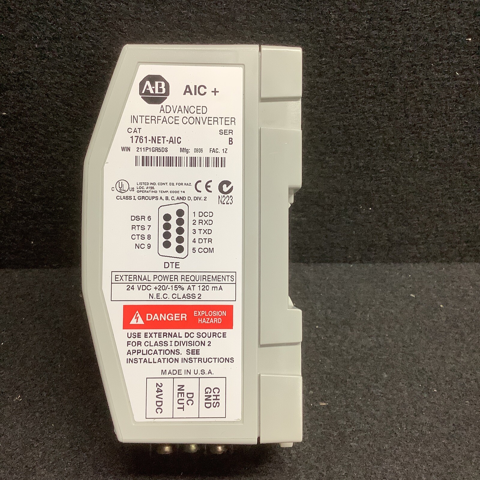 Allen Bradley 1761-NET-AIC Series B Advanced Interface Module (ST946)