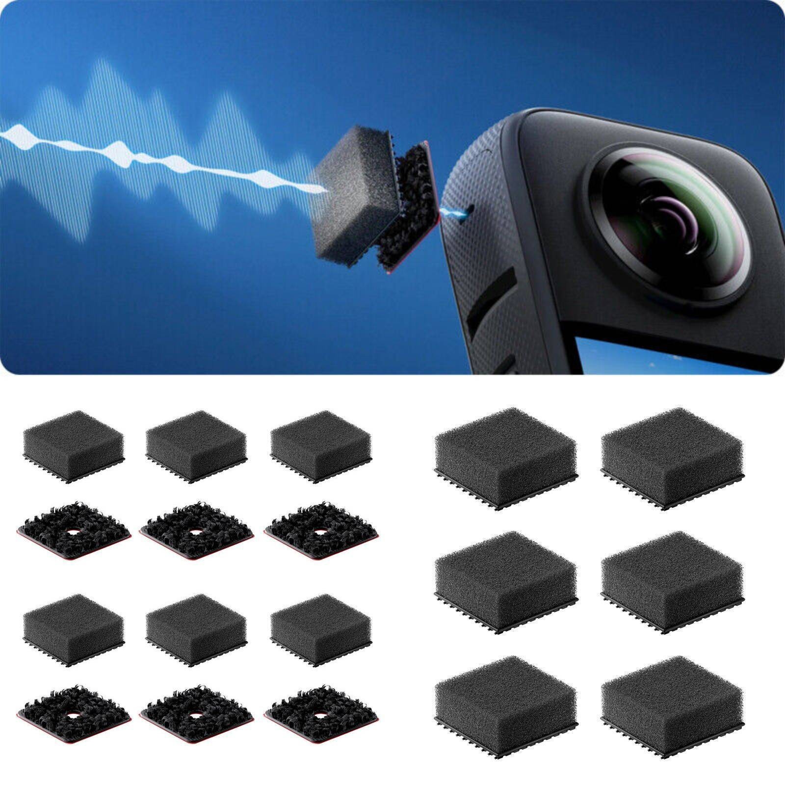 6Pcs/Set Noise Reduction Windproof Sponge Cushion For Insta360 X3 Camera