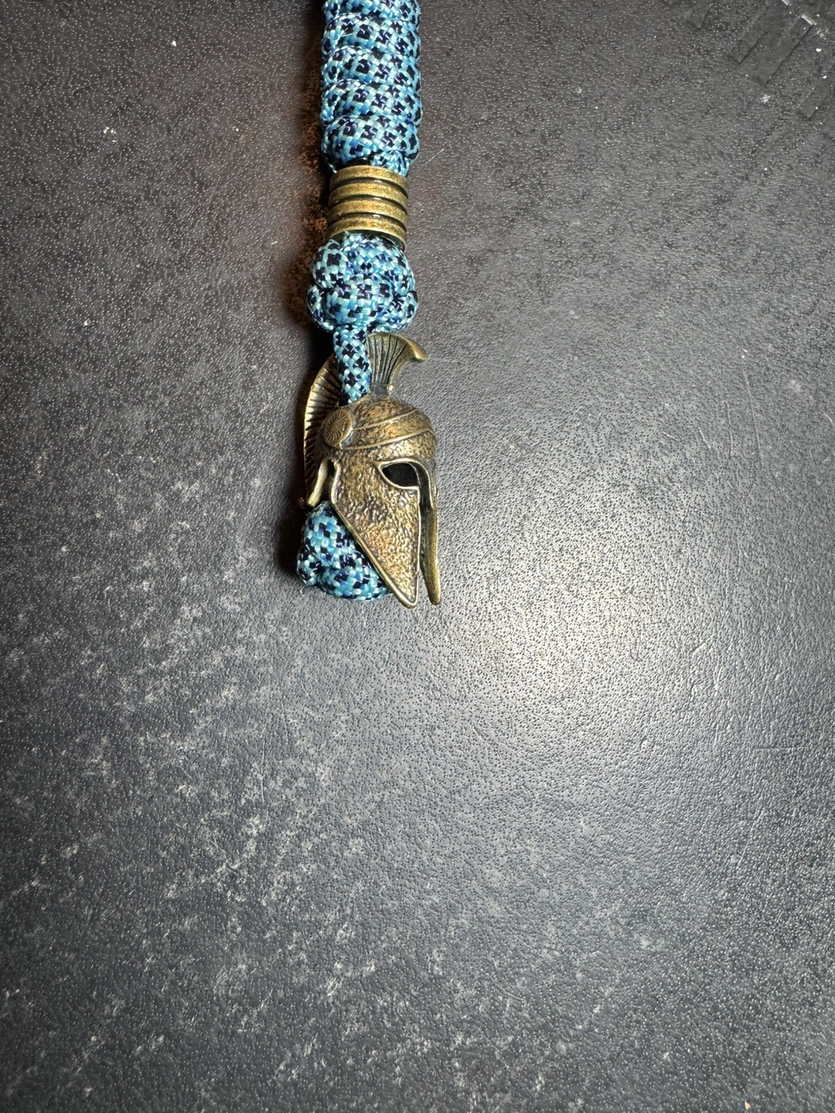 Warrior helmet blue knife Ohlight lanyard