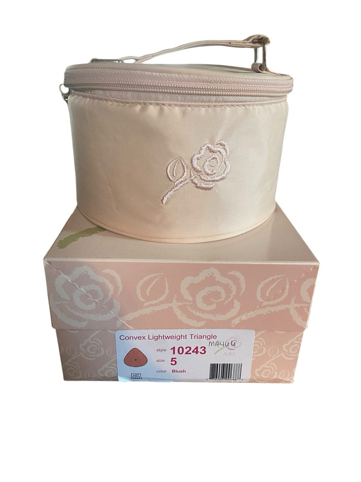 ABC Convex Lightweight Triangle Breast Form Style 10243 size 5 color blush NEW