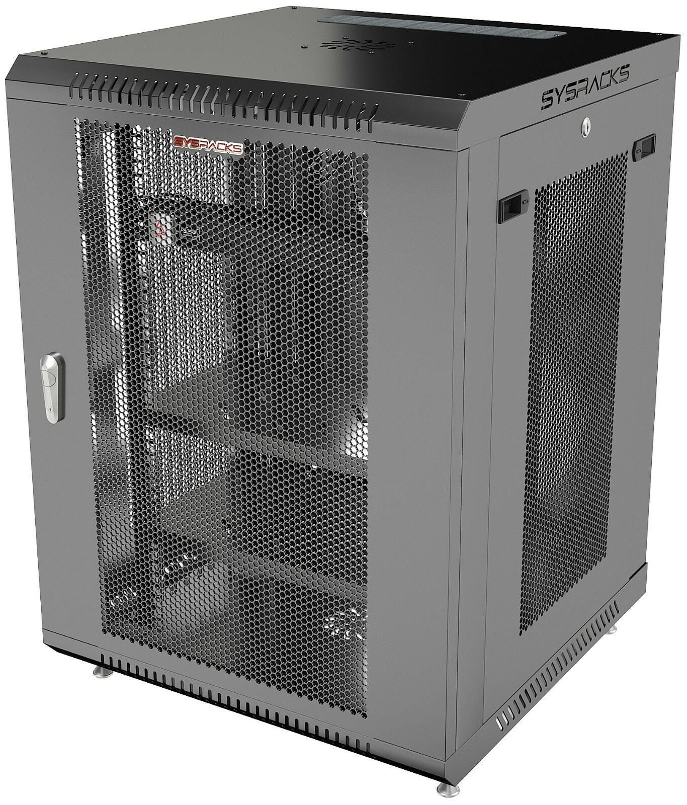 Server Rack 15U Wall Mount Cabinet Locking Networking Data Enclosure VENTED Door