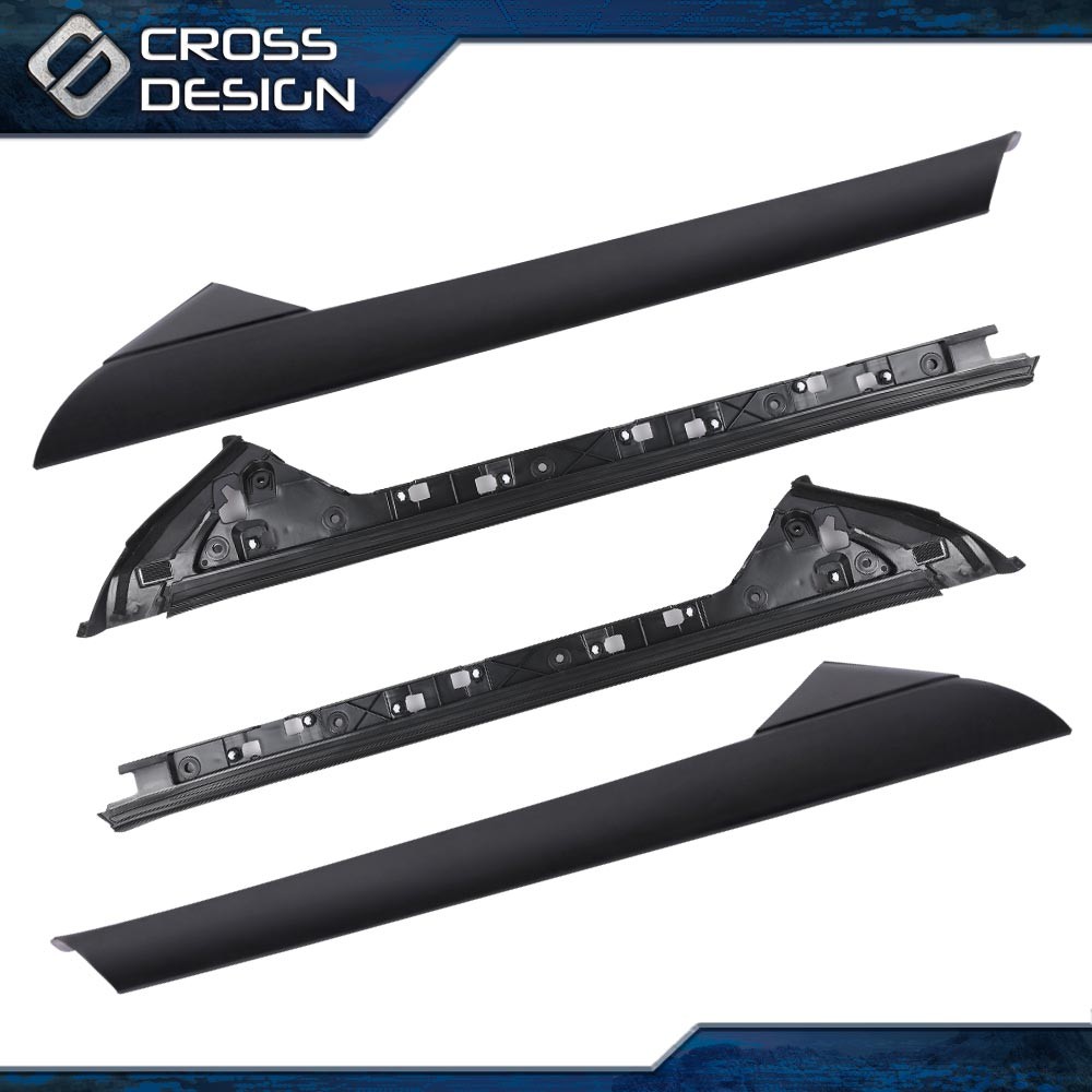 Fit For 2011-2019 Ford Explorer Left Right Side Windshield A Pillar Molding Trim