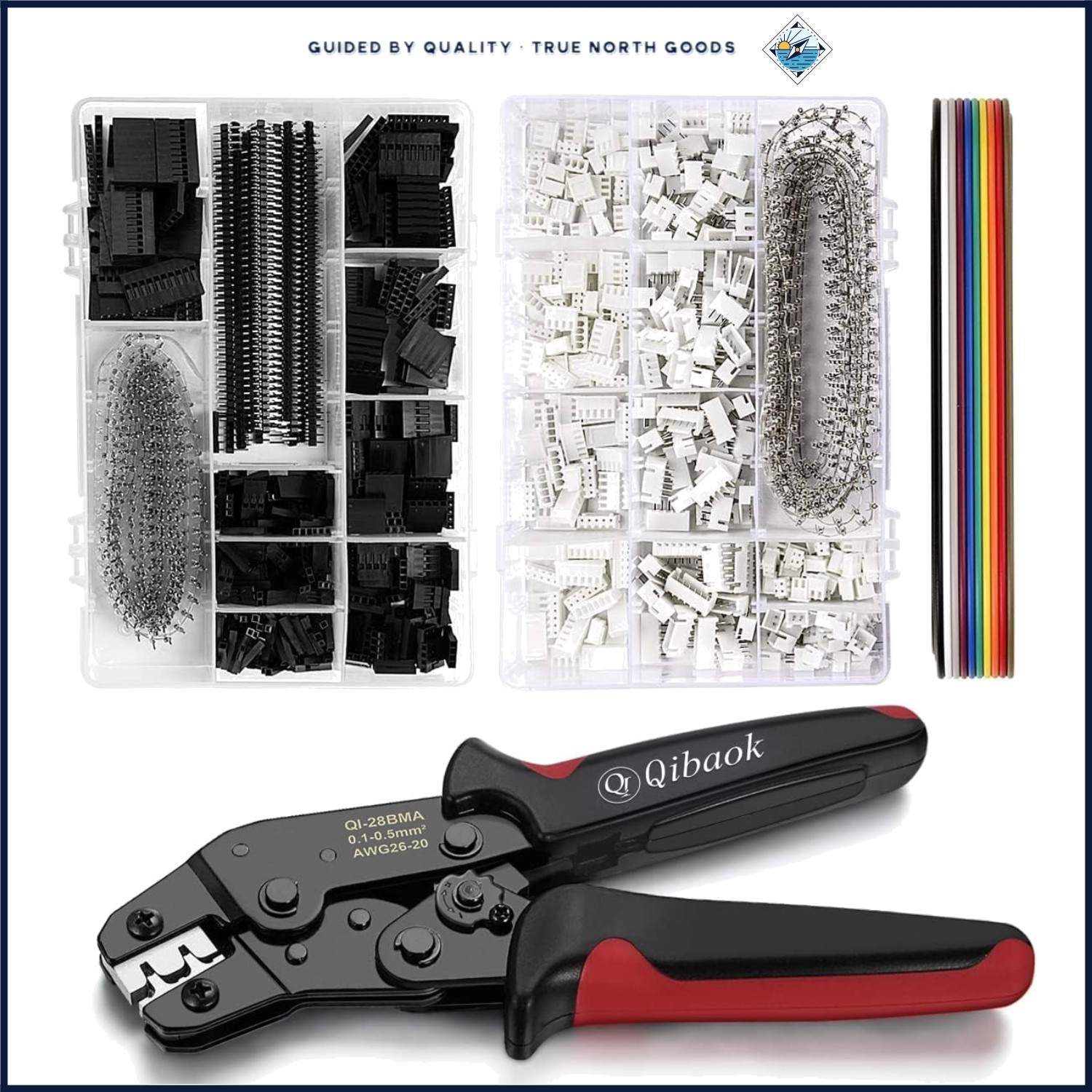 Versatile Wire Crimper Kit for Electronics with JST-XH and Dupont Connectors