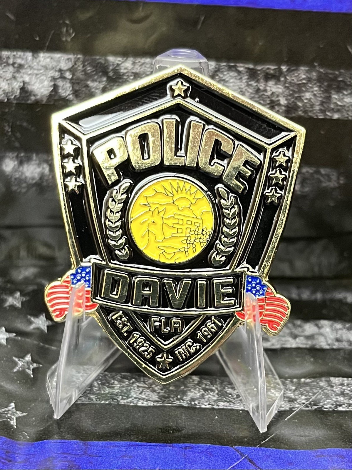 Davie Police Department Challenge Coin Patch Motors Traffic Coin