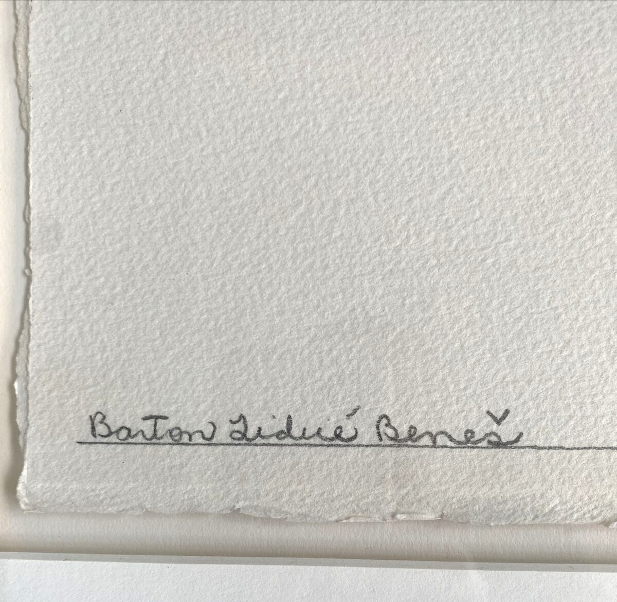 Barton Lidice Benes Signed 1981 Mixed Media 3D Art - Paper Money