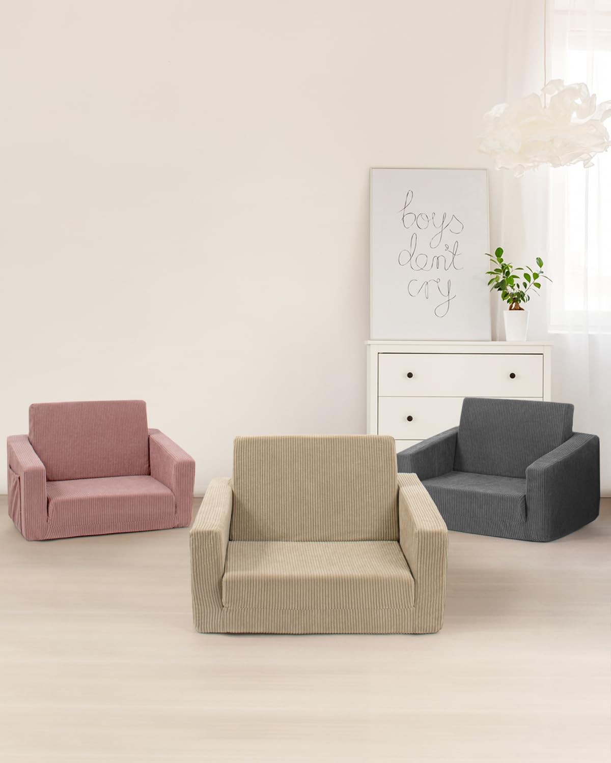 Toddle & Kids Chair,2-in-1 Soft Toddler Couches That Fold Out,Toddler Chairs ...
