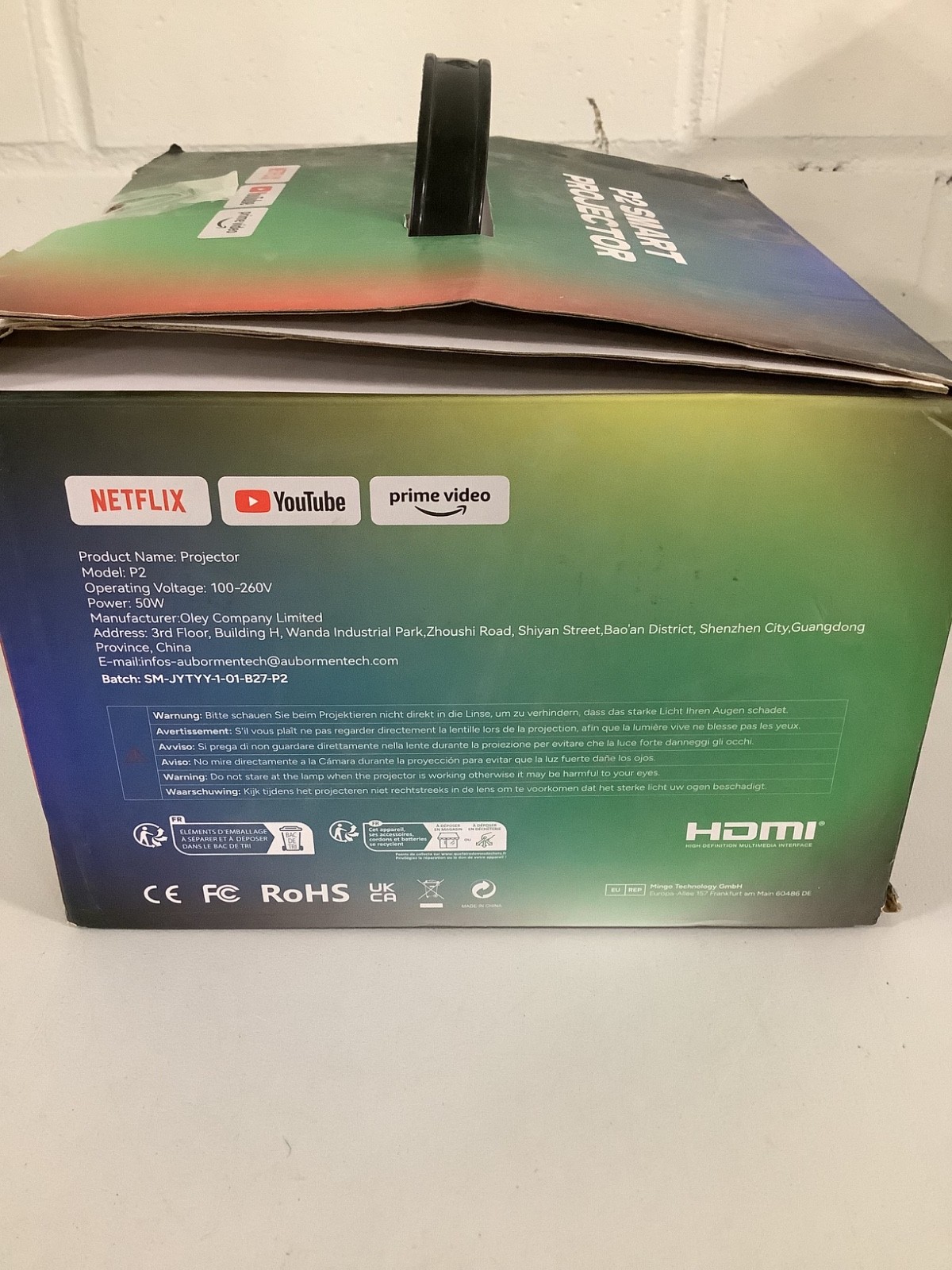 Aubor Mentech P2 Smart Projector