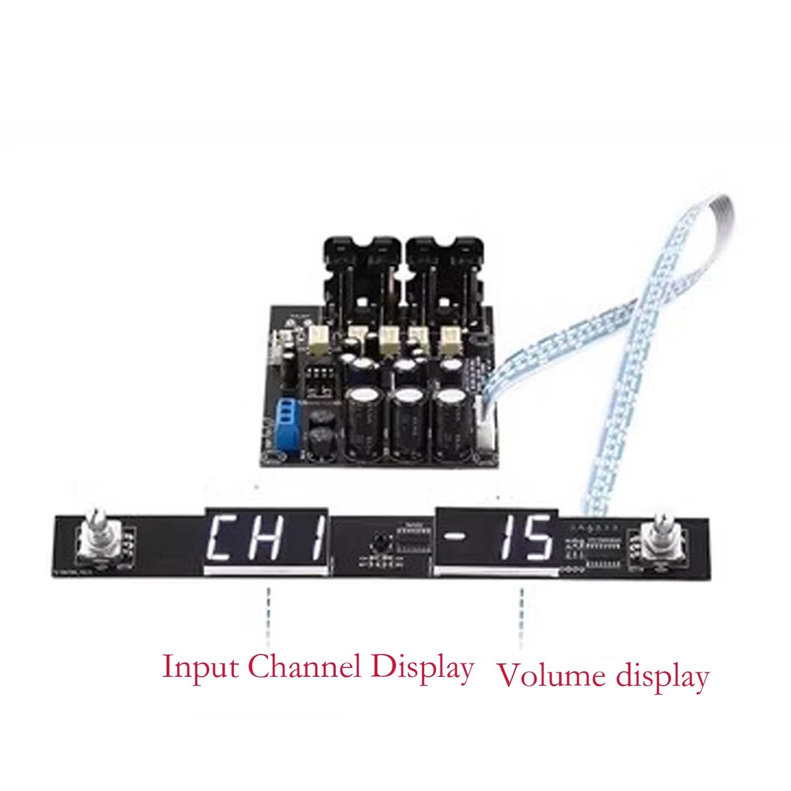 MUSES72320 RCA*4 2.0 Channel Volume Controller Front Board For Home DIY