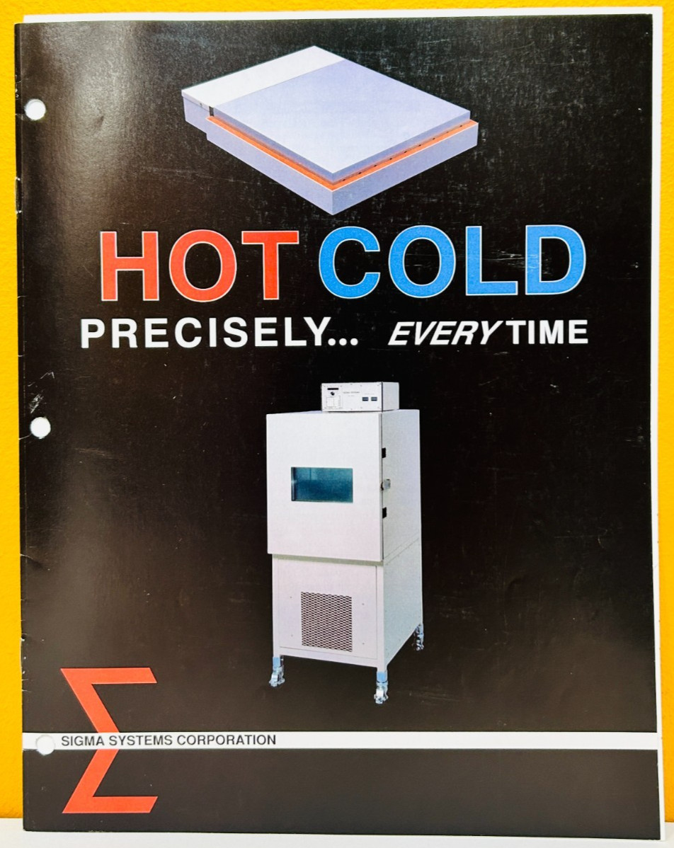 Sigma Systems Corporation Thermal Platforms Hot / Cold Plates Catalog.