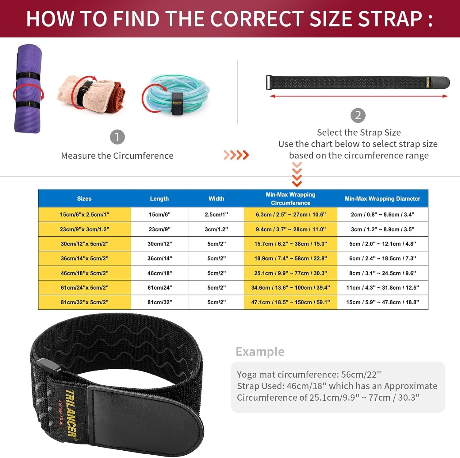 Versatile 10 Pack 6'' x 1'' Elastic Hook and Loop Straps with Anti-Slip Design
