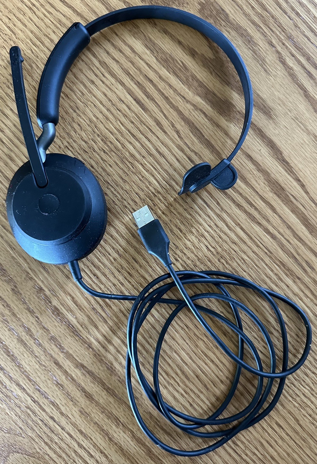 Jabra Evolve2 40 SE Mono Wired Headset With Mic USB-A Preowned READ DESCRIPTION