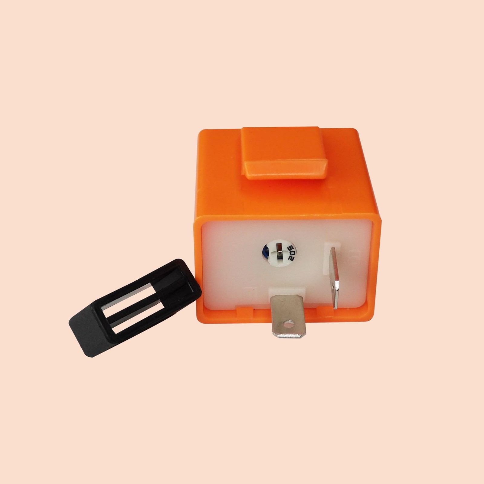 2Pcs 2Pin 12V Speed Adjustable LED Electronic Flasher Relay Fix Motorcycle Tu...