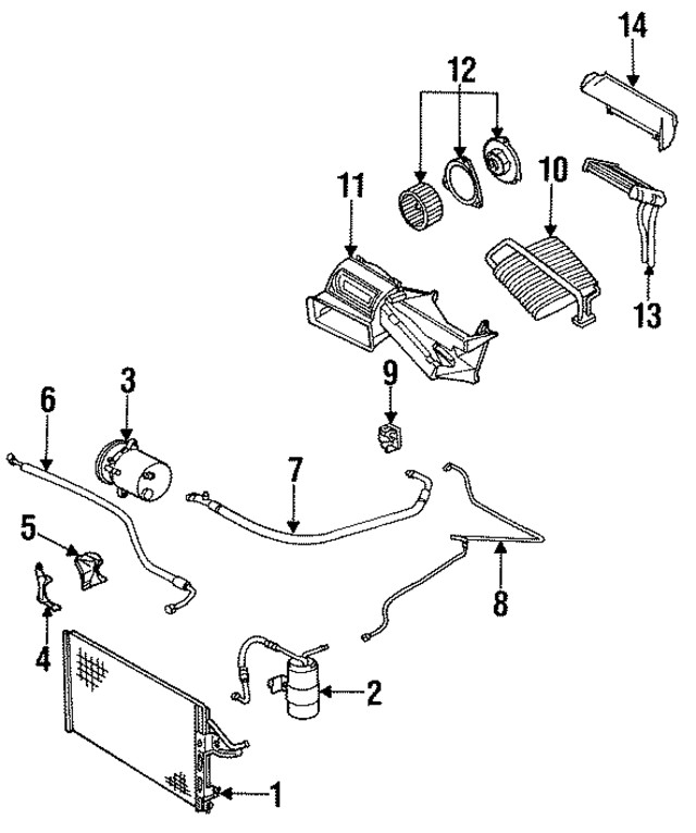 Genuine GM A/C Receiver Accumulator & Hose Assembly 21030794