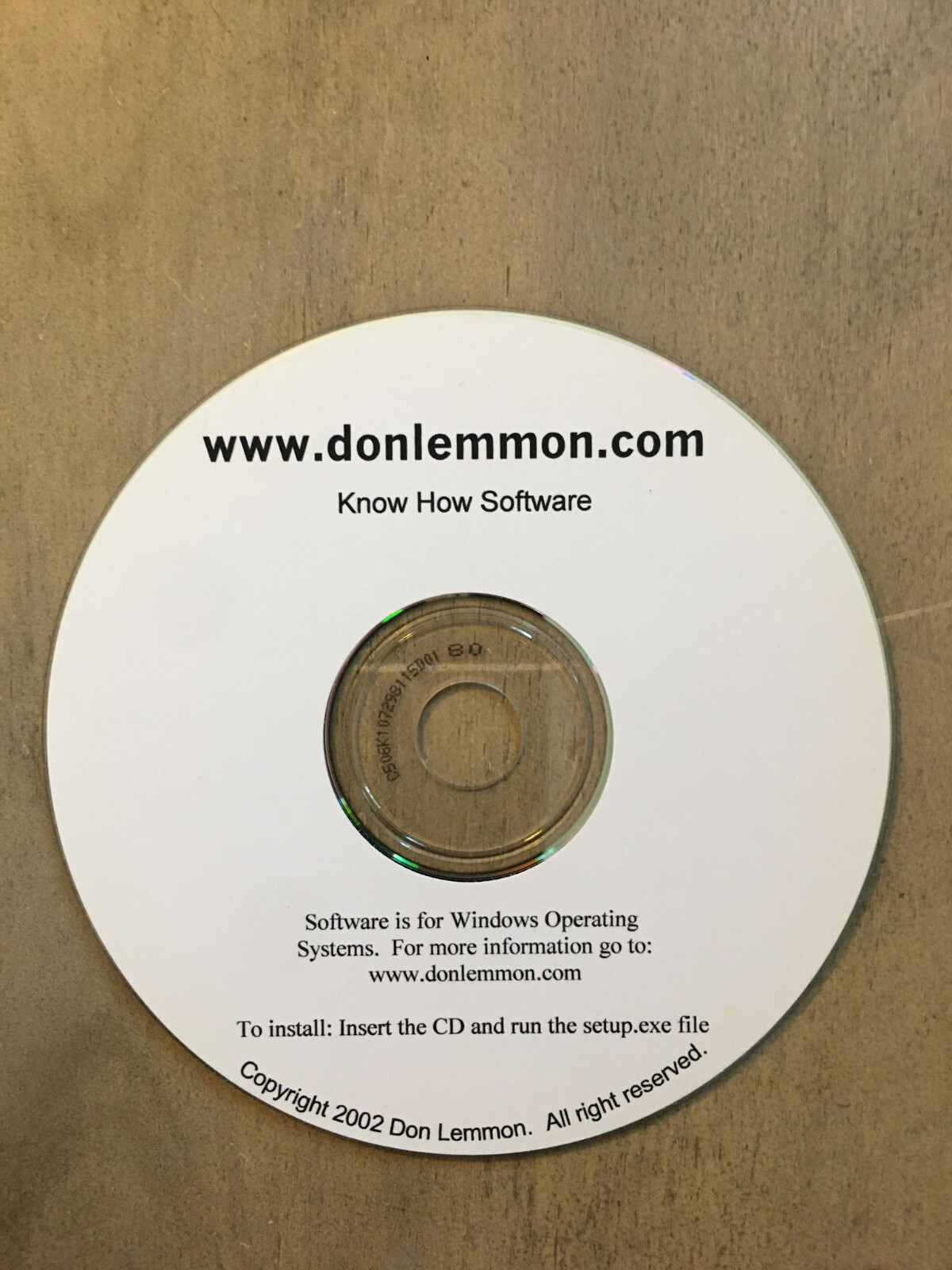 Don Lemmon Know How Nutrition Diet Software CD Bodybuilding Fitness Weight loss