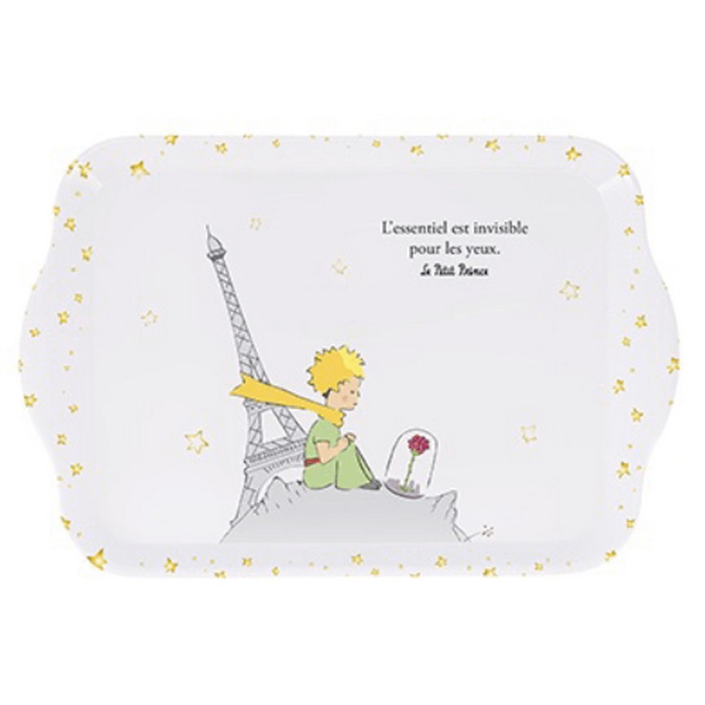 Kiub The Little Prince, Rose and Eiffel Tower Tray (21x14cm)