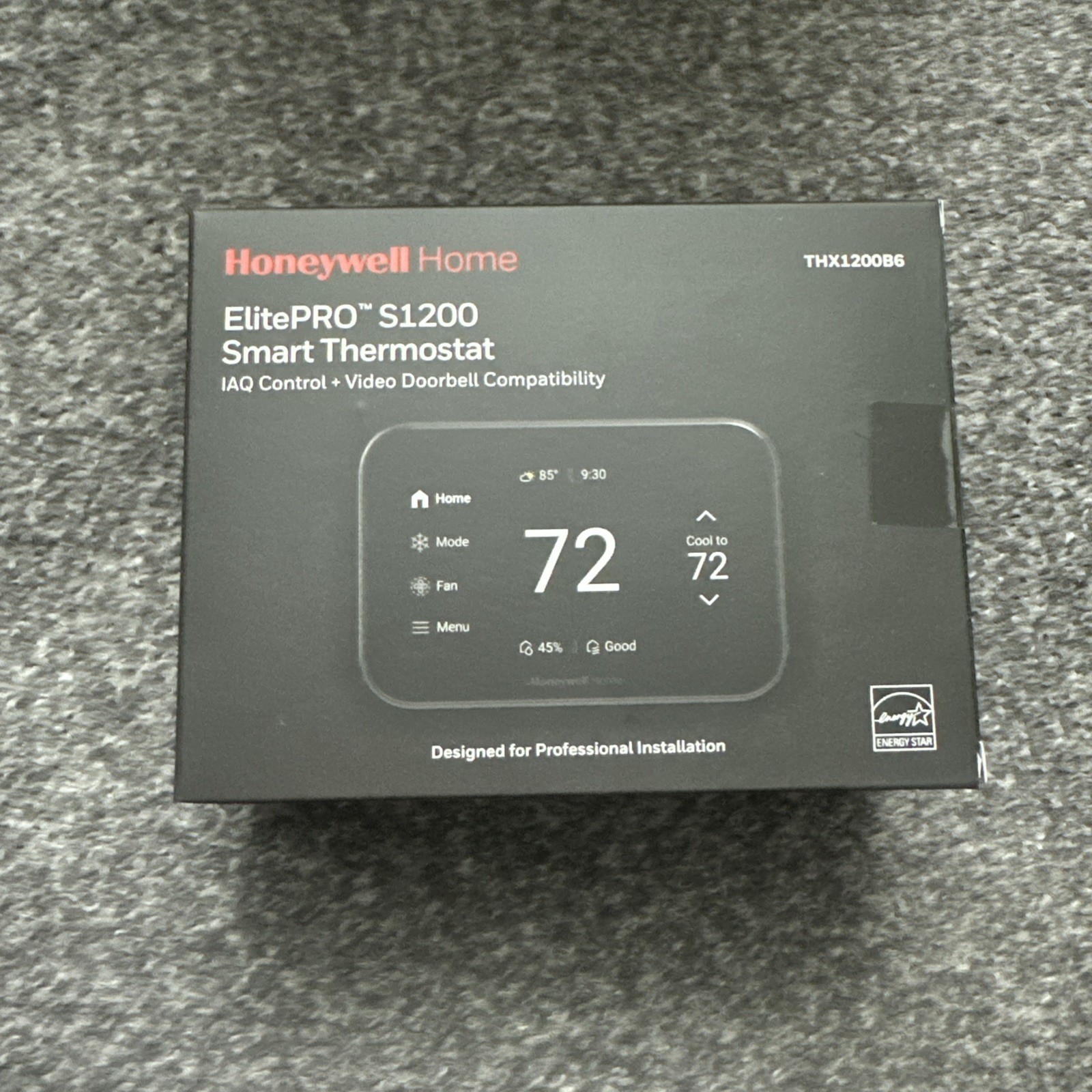 Honeywell Home THX1200B6 ElitePRO S1200 Smart Thermostat WiFi 4H/2C
