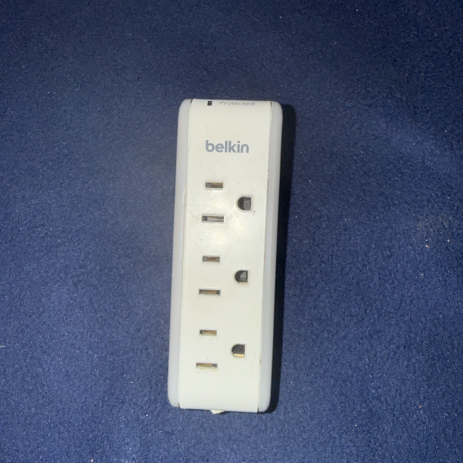 Belkin BST300 Wall Mount Surge Protector 3 AC Outlets 2 USB Ports White and Gray