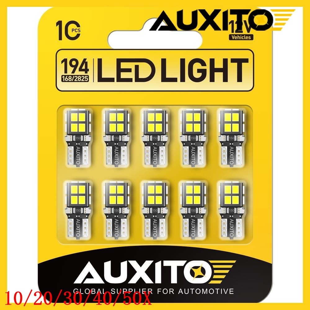 AUXITO T10 168 194 LED License Plate Light Bulb Interior Bulbs White New 2/10x