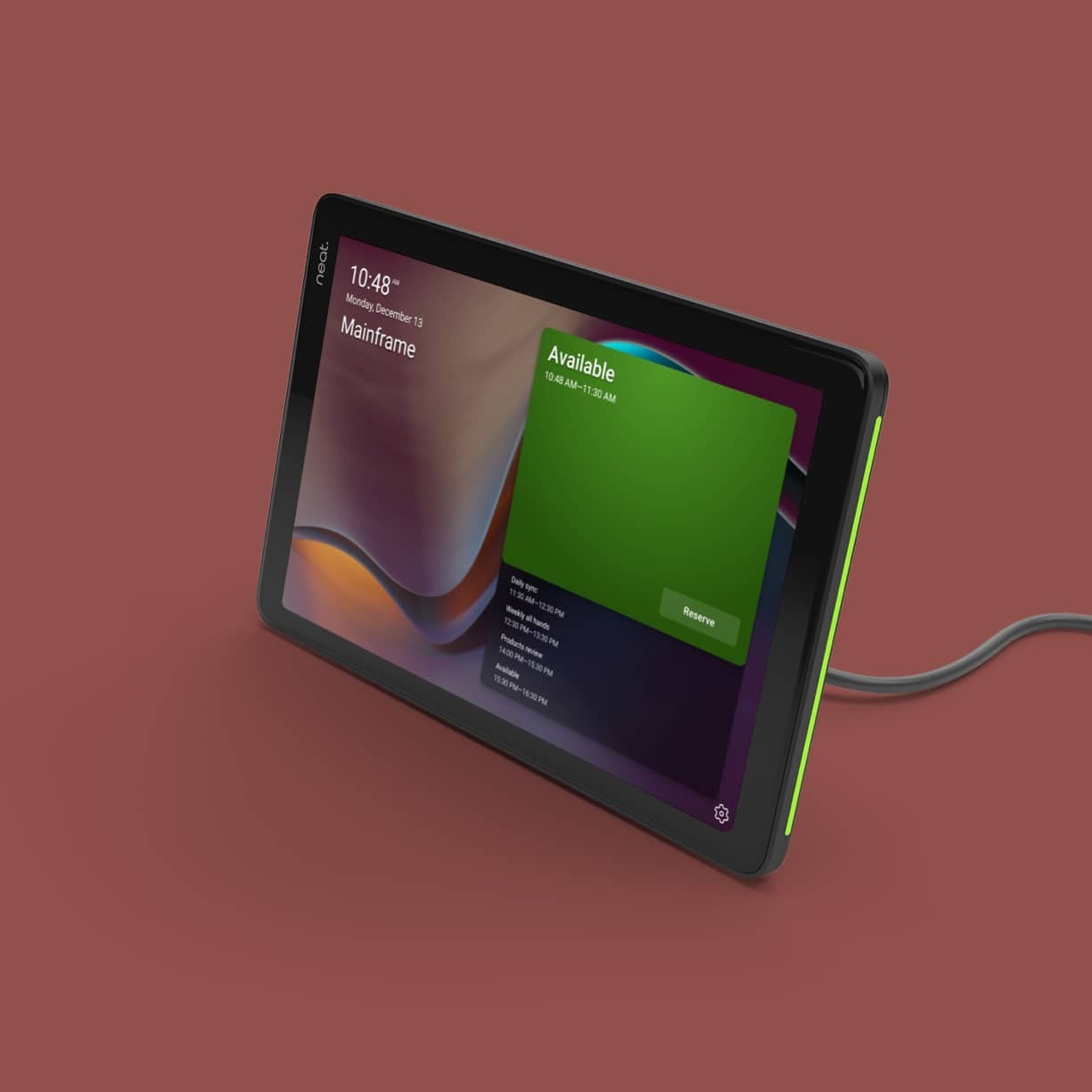 New in Box NEAT.PAD Room Controller Scheduling Display