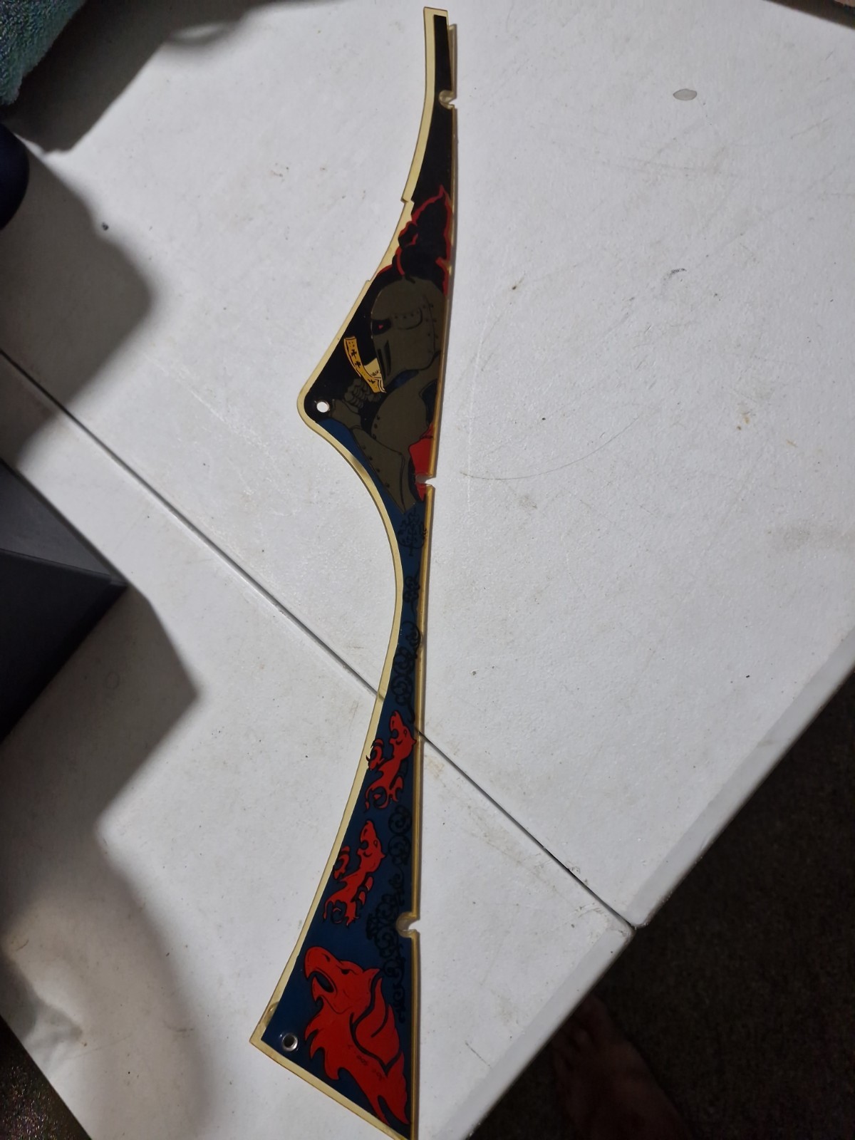 William's BLACK KNIGHT Pinball Machine Used  Playfield Plastic