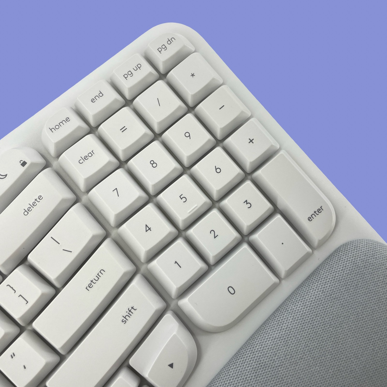 Logitech Wave Keys for Mac Wireless Ergonomic Keyboard Off White #ND1380