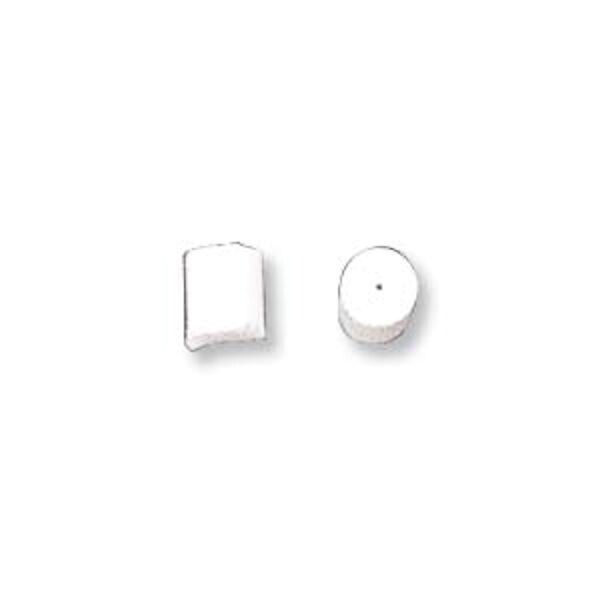 Earnut, 500 White Rubber 3x3mm Earwire Fishhook Safety Sleeve Earring Backs