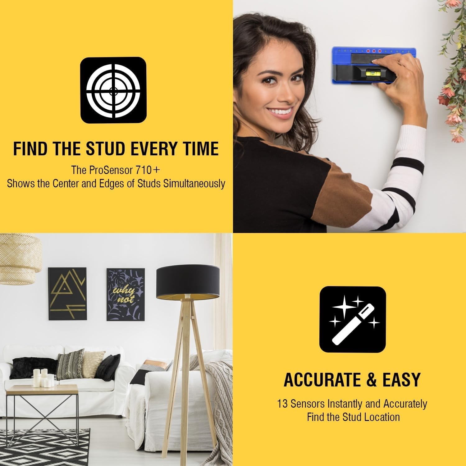 Effective Wall Scanner for Finding Single and Double Stud Configurations