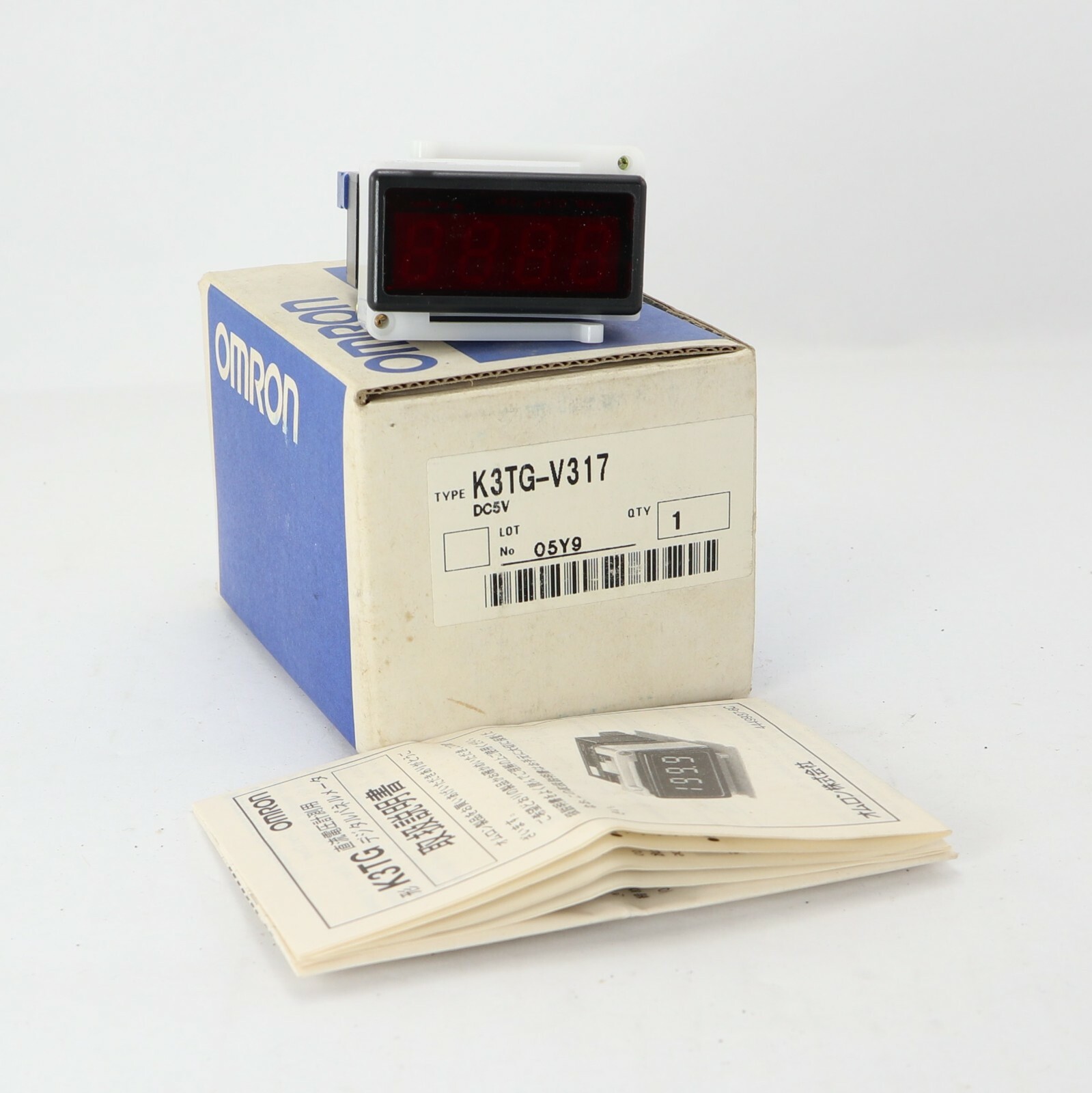 New Old Stock OMRON K3TG-V317 K3TGV317  DIGITAL PANEL VOLTAGE METER