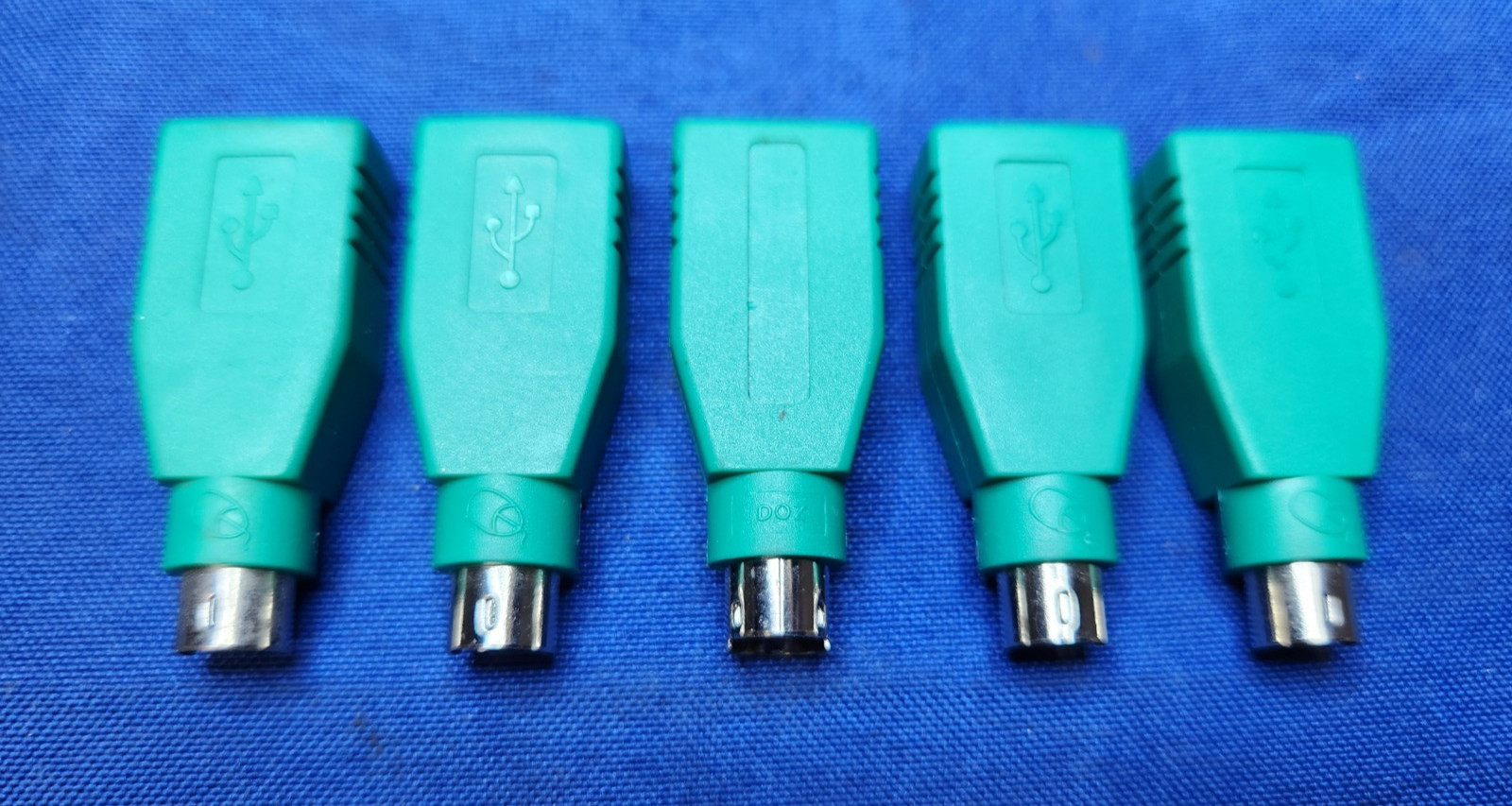 LOT OF 5 USB to PS2 Adapter Dongle PS2 to USB