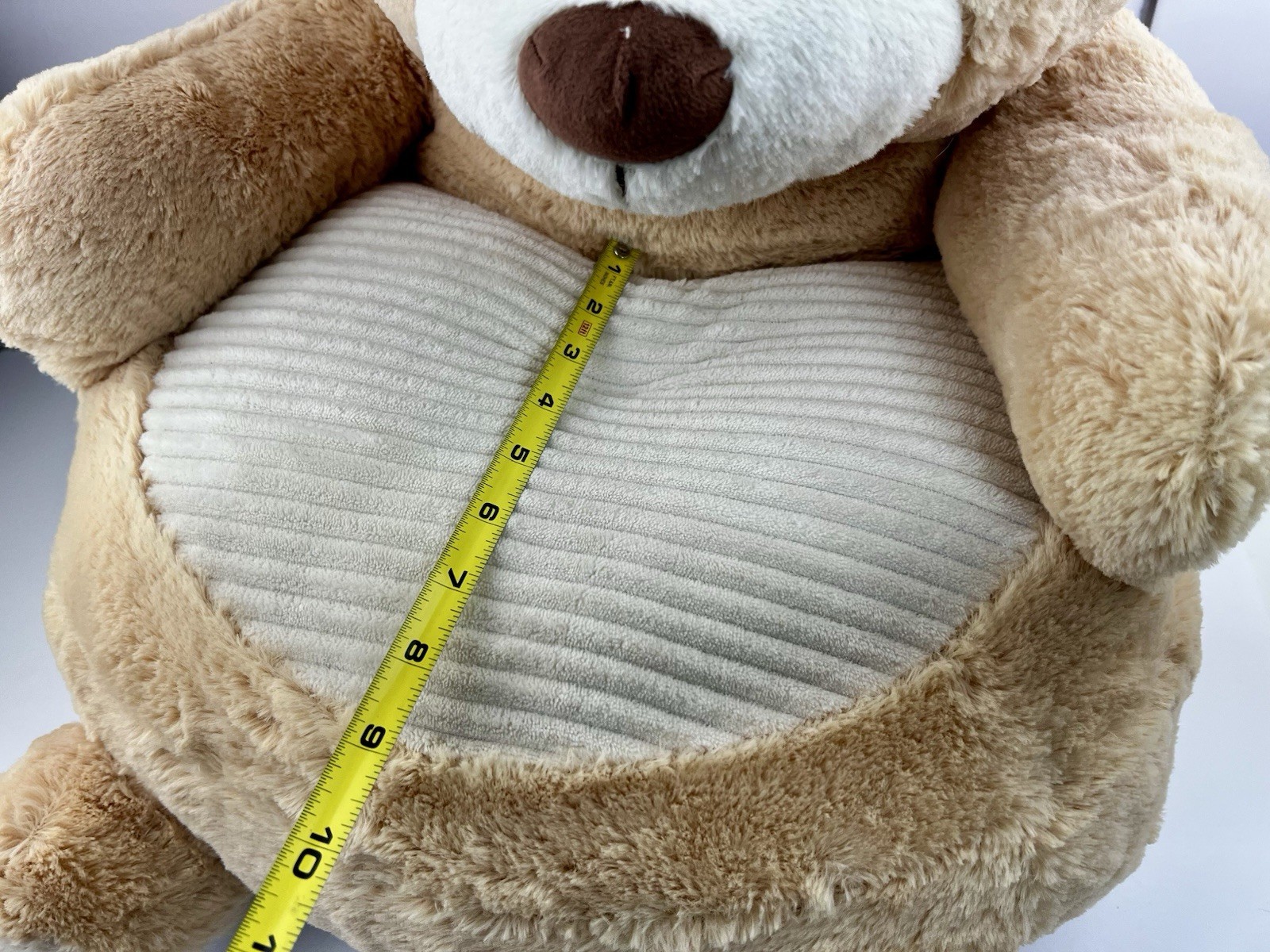 GOFFA BEAR CHAIR For Kids Or Pets NEUTRAL SOFT PLUSH MATERIAL, NWOT