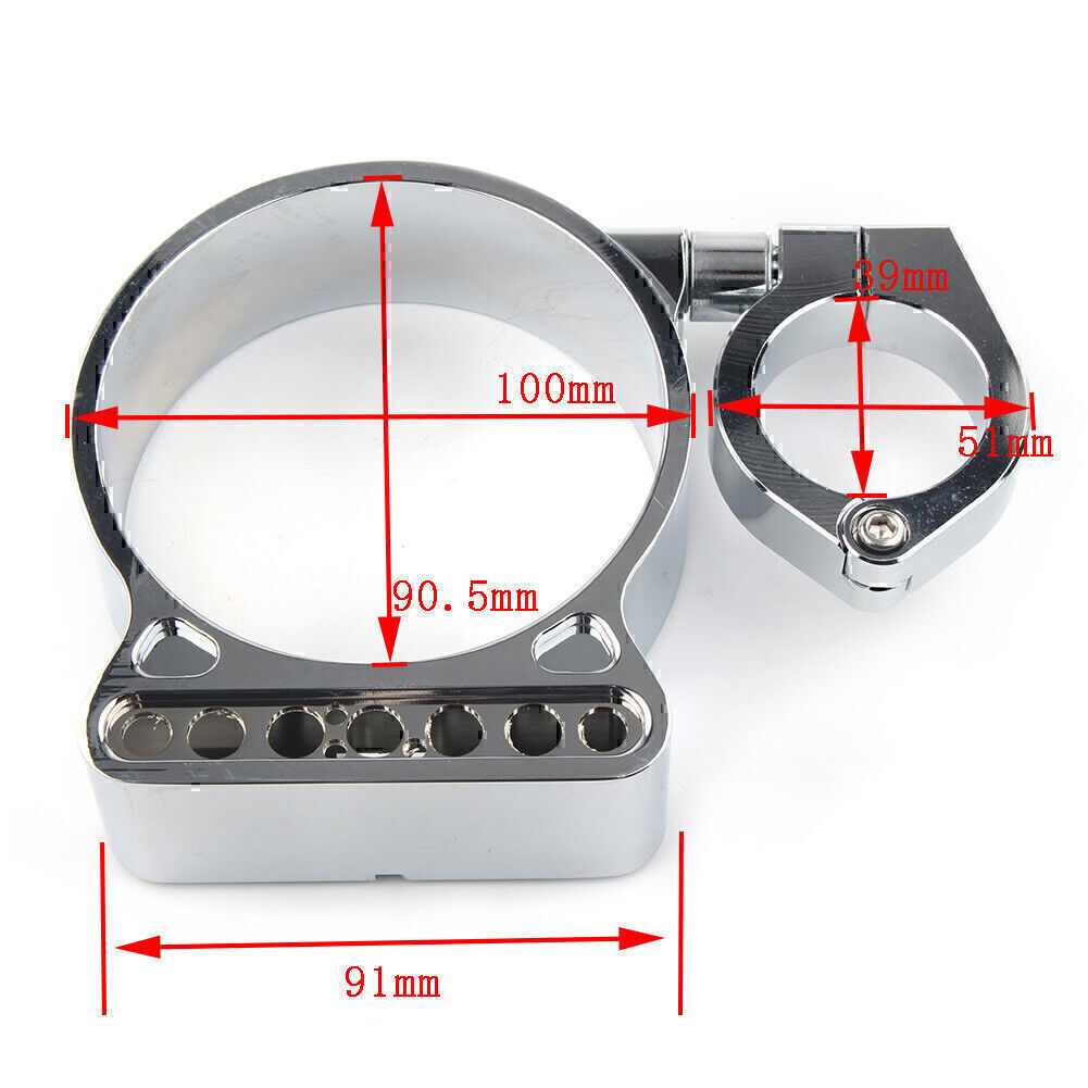 US 39mm/16" Side Mount Speedo Relocation Bracket For Harley Sportster 2004-2014
