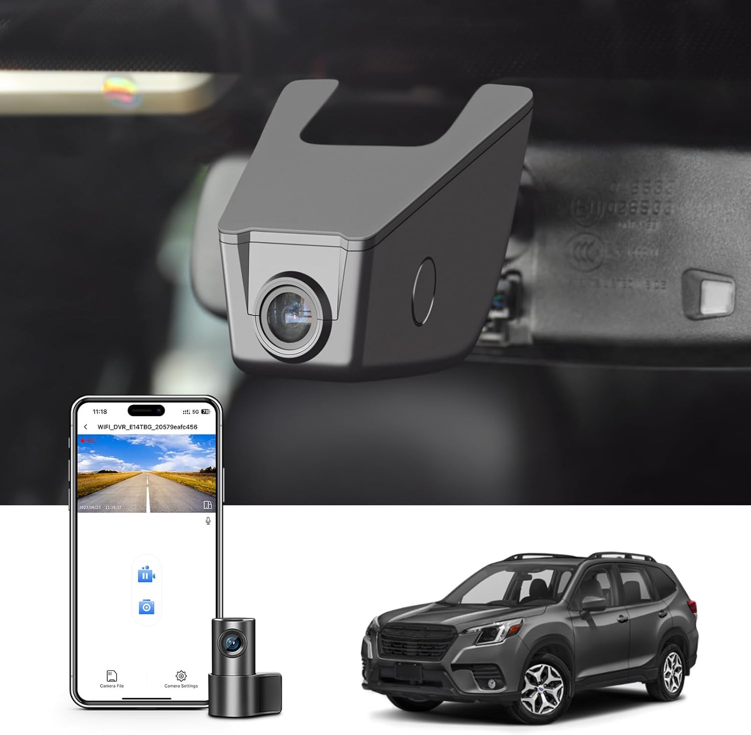 4K Front/2K Rear Dash Cam STARVIS 2 IMX678 IMX675 for Subaru Forester 2014-2026
