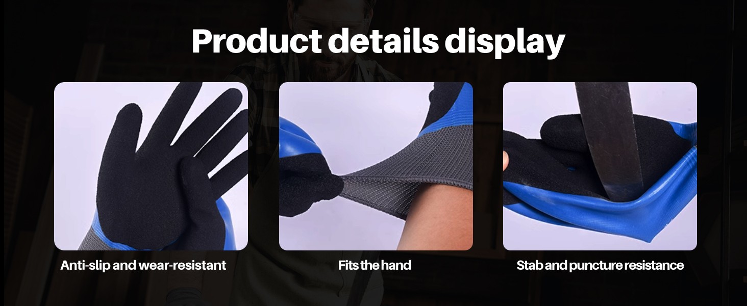 Electrician Gloves 1000V High Voltage,ASTM D120 Certified & Double Insulated