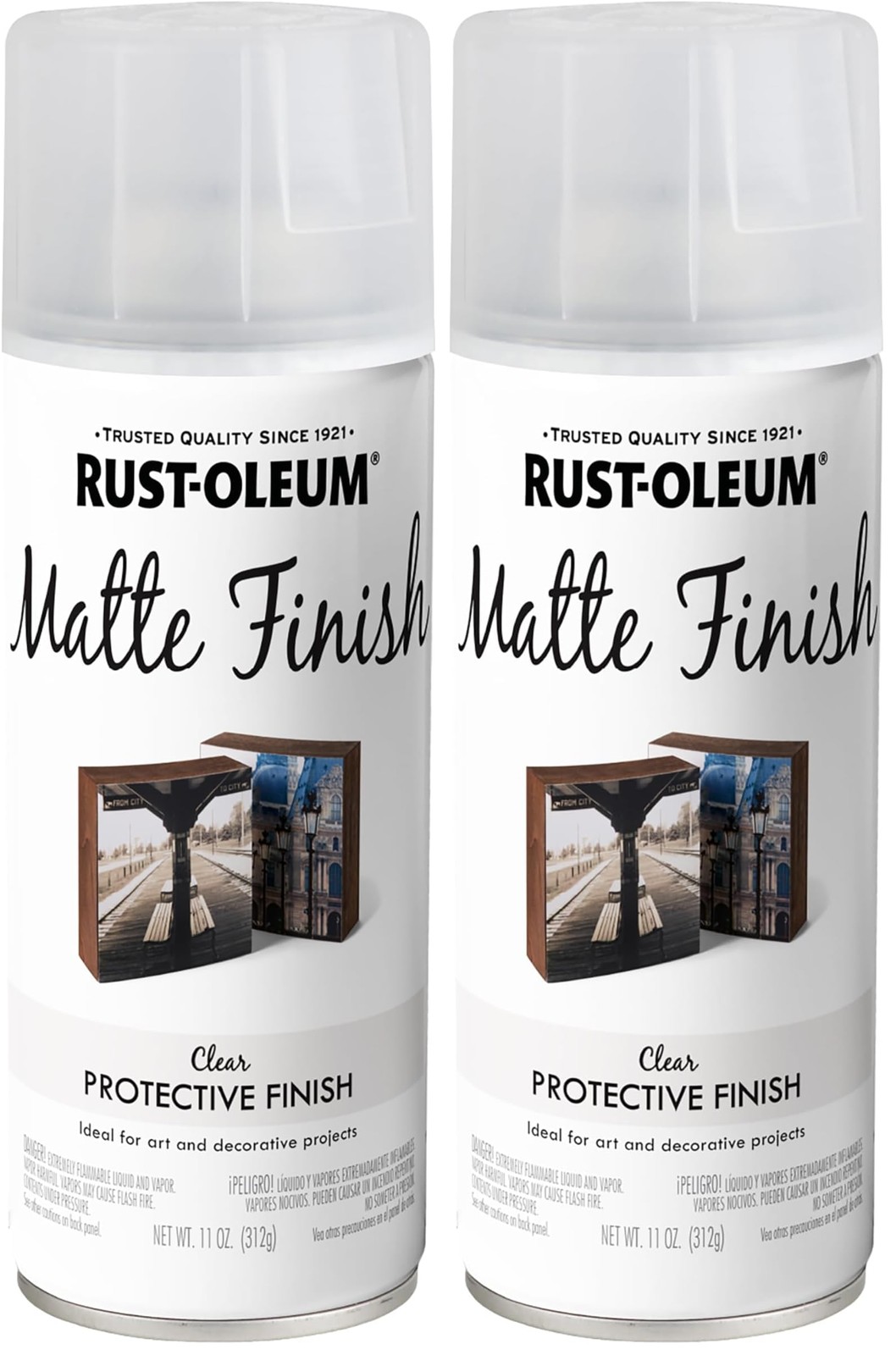 Rust-Oleum 267028 Specialty Matte Finish Spray, 11 oz, Clear (Pack of 2)