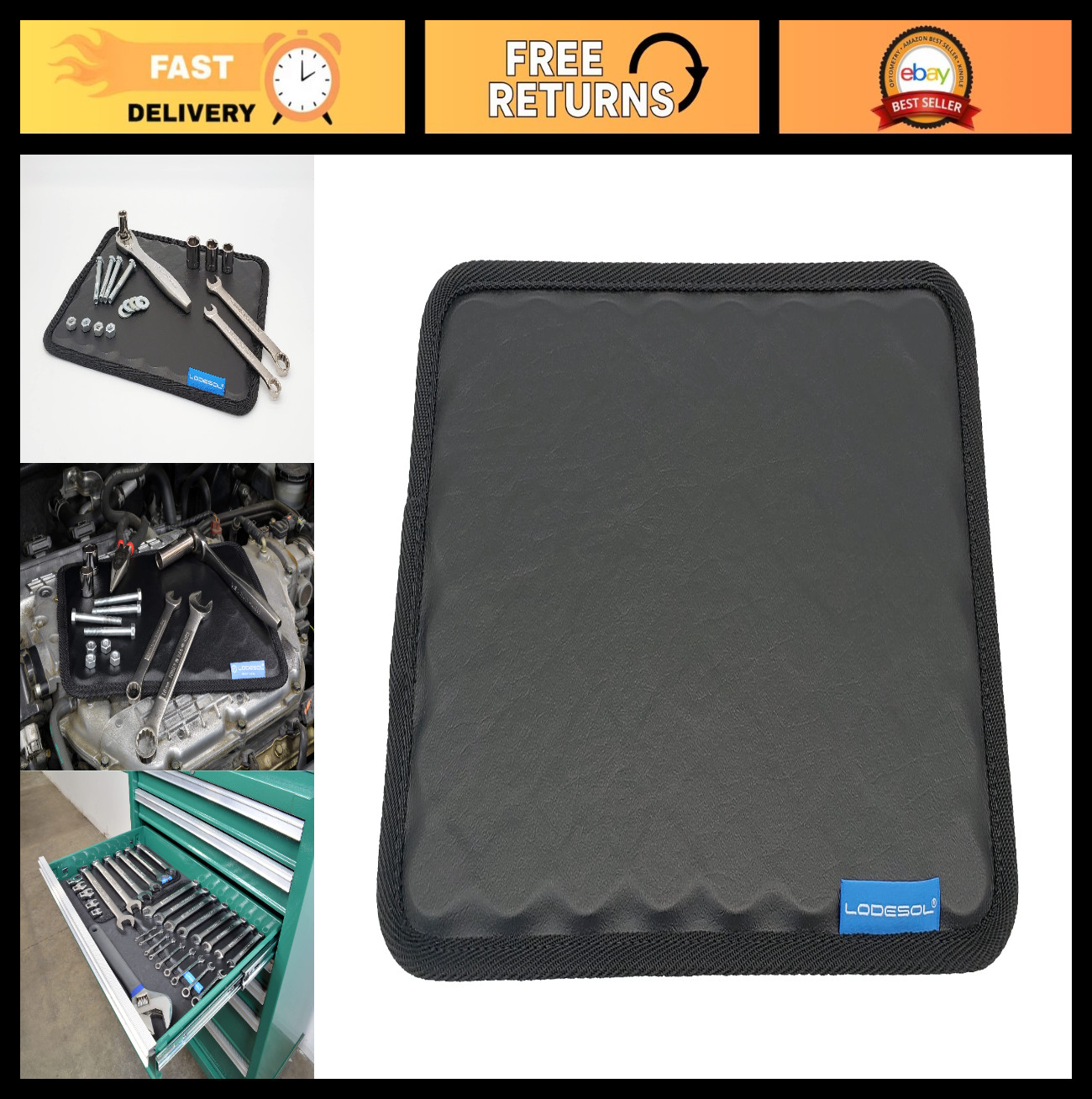 Flexible Magnetic Tool Holder 12.5"x9.5" - Heavy-Duty Organizer for Garage & Wor