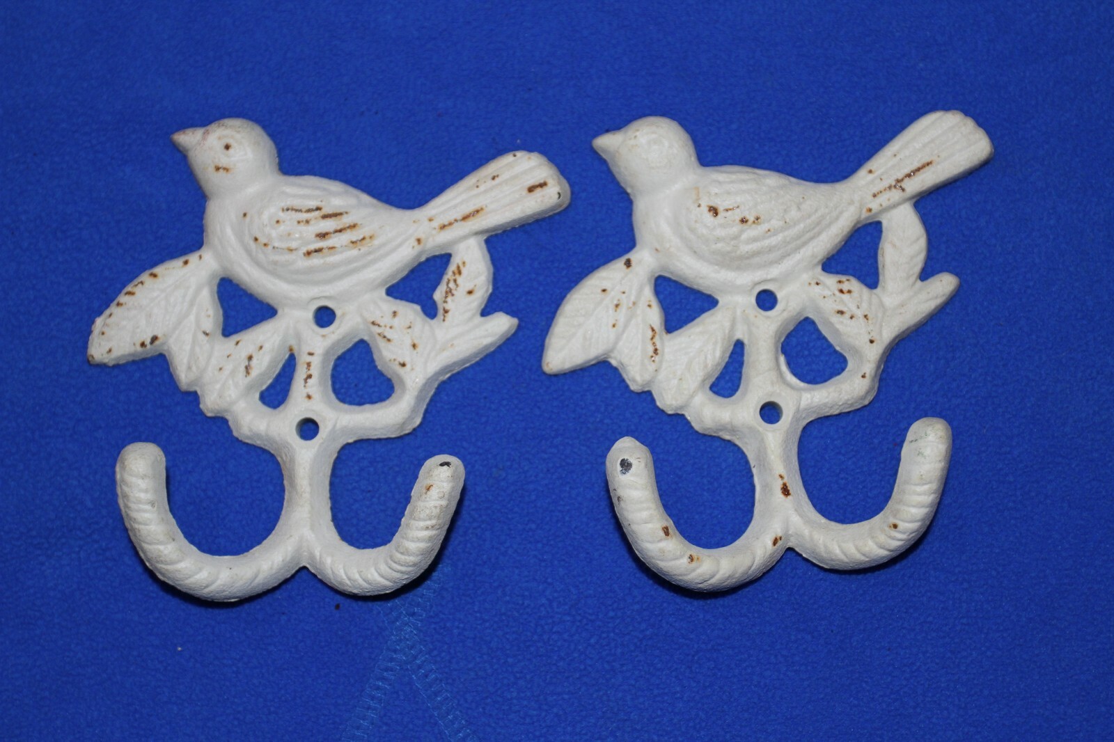 Cast Iron Songbird Wall Hooks - 4 items - DLT