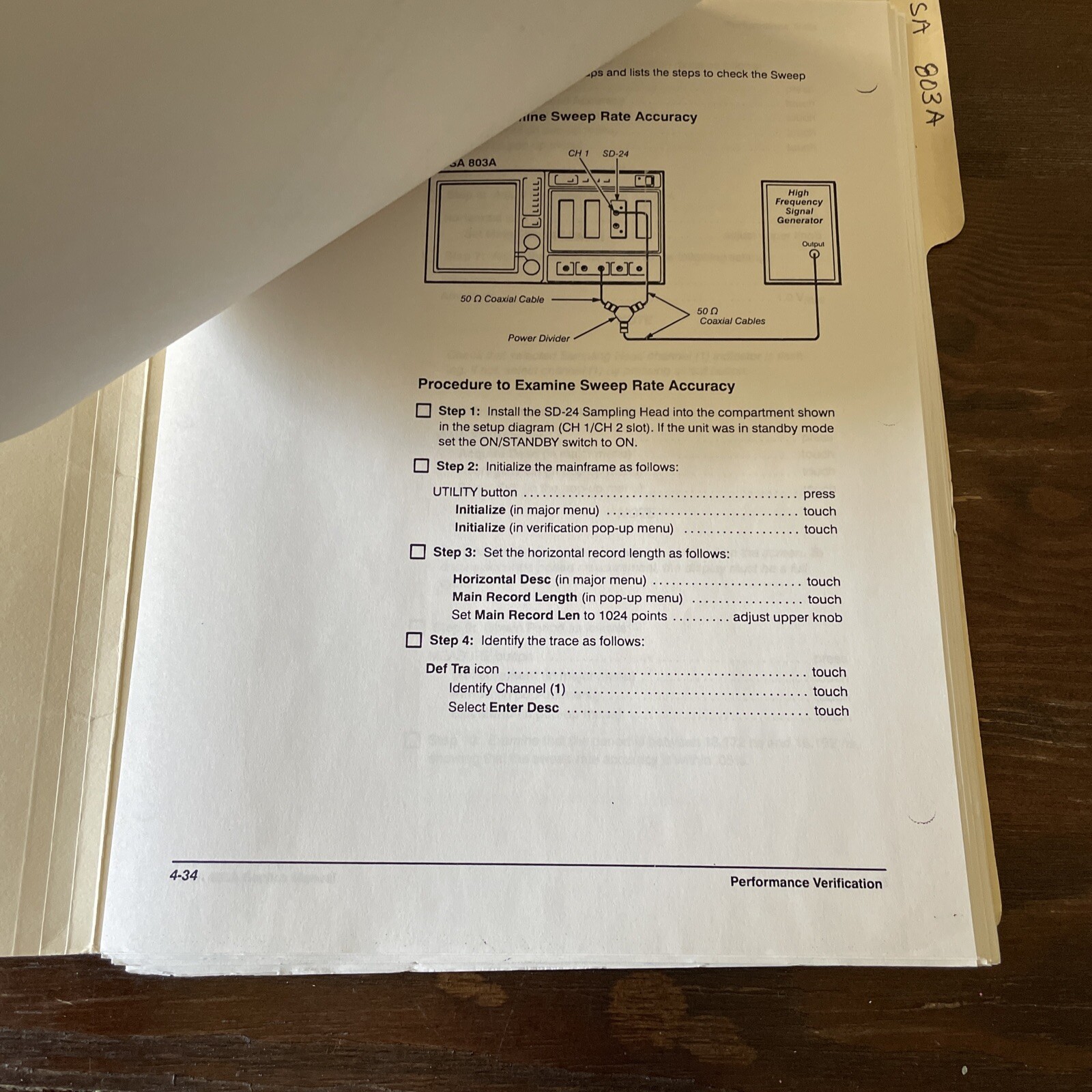 Tektronix CSA 803A Service Manual