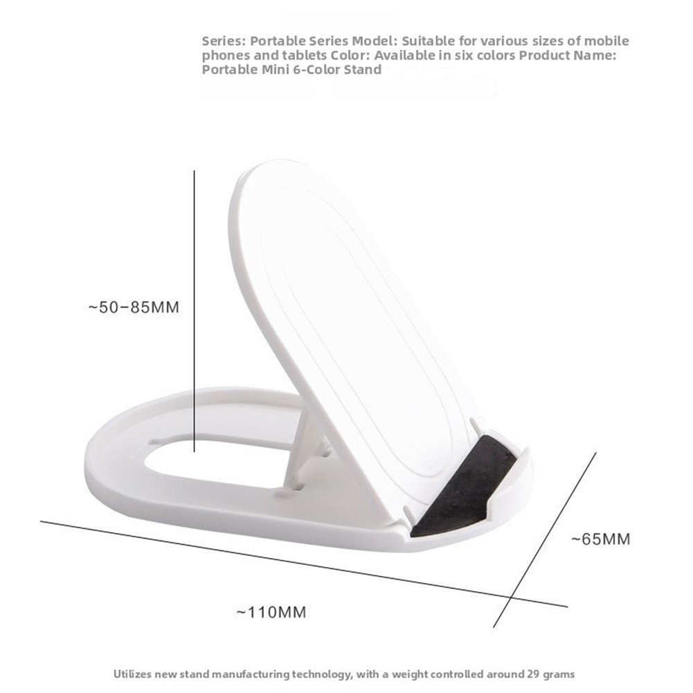 Multifunctional Folding Stand for Smartphones Tablets 11 x 6.5 cm Plastic Build