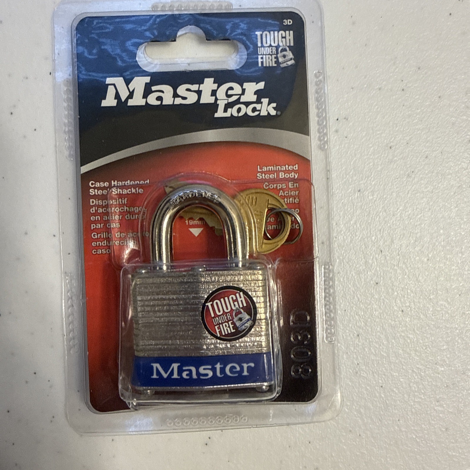 Master Lock Keyed Padlock 803D - High Security - BRAND NEW FACTORY SEALED 2 Keys